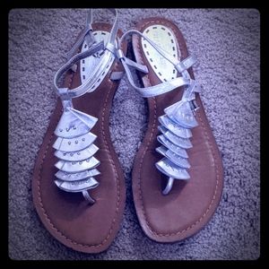 Silver Gianni Bini Sandals 9